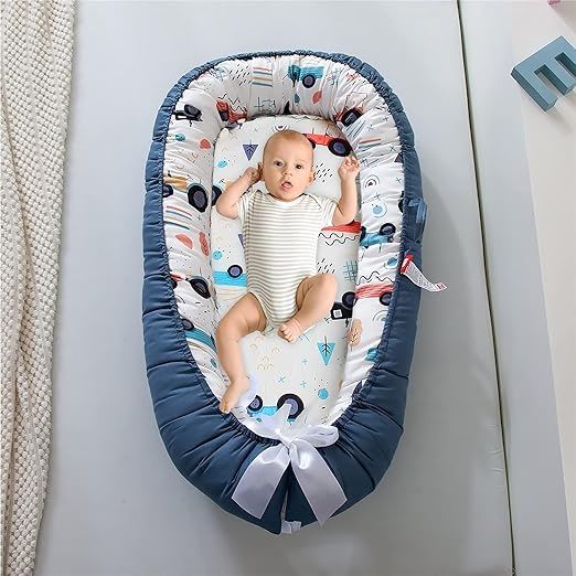 Berceau Bébé - NidPortableBébé™ - Voiture Bleue - Mon doux bébé