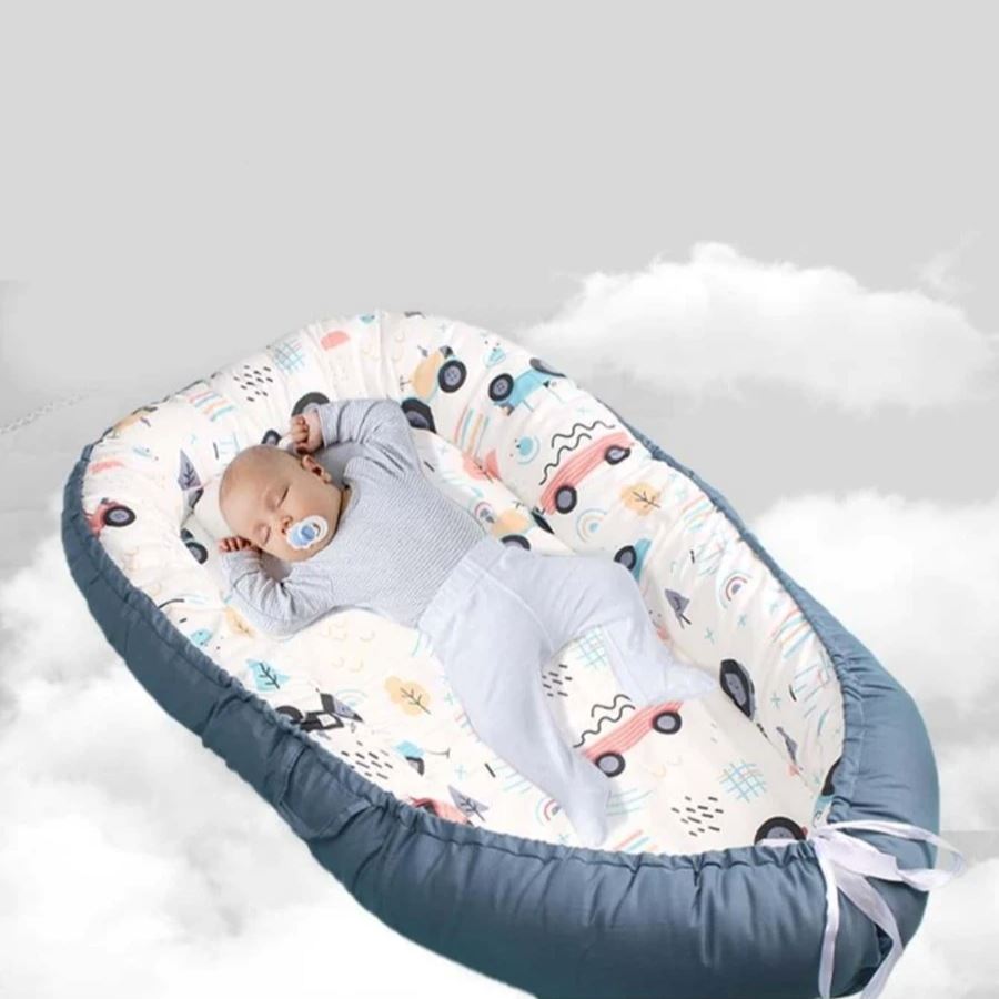 Berceau Bébé - NidPortableBébé™ - Voiture Bleue - Mon doux bébé