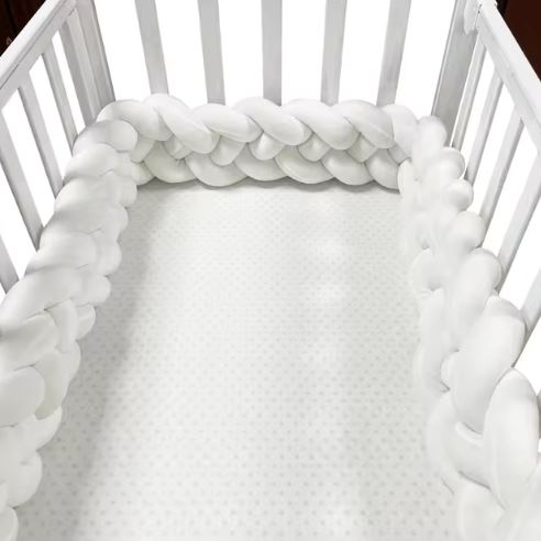 Tour de Lit Bebe - CozyKnot™ - Blanc - Mon doux bébé