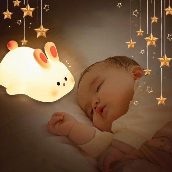 veilleuse bebe avec petit bebe qui dort